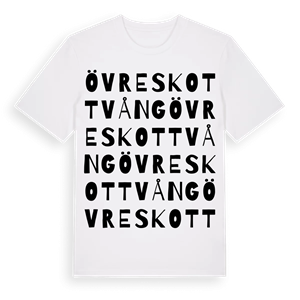 Övre Skottvång ordlek t-shirt – ekologisk bomull t-shirt från Pinshirt