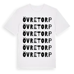 Övre Torp ordlek t-shirt – ekologisk bomull t-shirt från Pinshirt