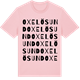 Pink Cotton t-shirt med Oxelösund ordlek t-shirt
