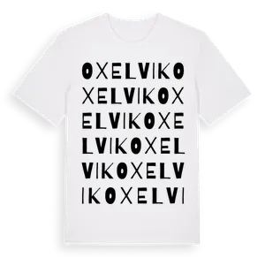 Oxelvik ordlek t-shirt – ekologisk bomull t-shirt från Pinshirt