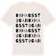 Vintage White t-shirt med Oxhagsstugan ordlek t-shirt