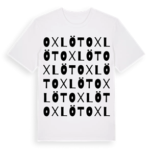 Oxlöt ordlek t-shirt – ekologisk bomull t-shirt från Pinshirt