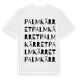 White t-shirt med Palmkärret ordlek t-shirt