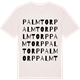 Vintage White t-shirt med Palmtorp ordlek t-shirt