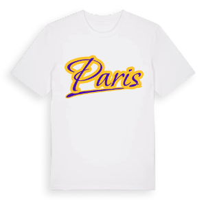 Paris baseball t-shirt – ekologisk bomull t-shirt från Pinshirt