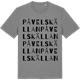 Mid Heather Gray t-shirt med Påvelskällan ordlek t-shirt