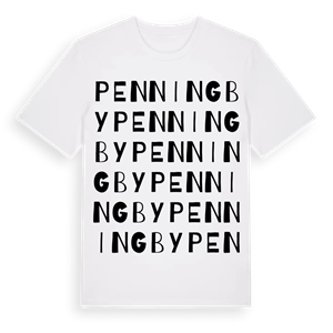 Penningby ordlek t-shirt – ekologisk bomull t-shirt från Pinshirt