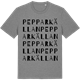 Mid Heather Gray t-shirt med Pepparkällan ordlek t-shirt