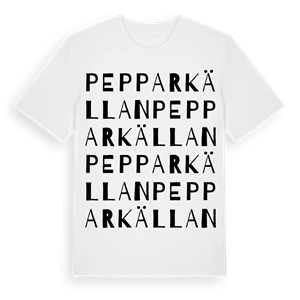 Pepparkällan ordlek t-shirt – ekologisk bomull t-shirt från Pinshirt