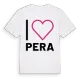 Jag älskar Pera t-shirt stort tryck