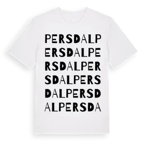Persdal ordlek t-shirt – ekologisk bomull t-shirt från Pinshirt