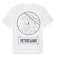 White t-shirt med Peterslund t-shirt