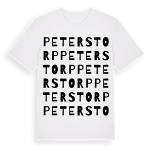 Peterstorp ordlek t-shirt – ekologisk bomull t-shirt från Pinshirt