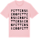 Pink Cotton t-shirt med Pettersberg ordlek t-shirt