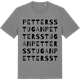 Mid Heather Gray t-shirt med Pettersstugan ordlek t-shirt