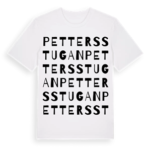 Pettersstugan ordlek t-shirt – ekologisk bomull t-shirt från Pinshirt