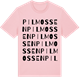Pink Cotton t-shirt med Pilmossen ordlek t-shirt