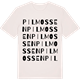Vintage White t-shirt med Pilmossen ordlek t-shirt