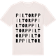 Vintage White t-shirt med Piltorp ordlek t-shirt
