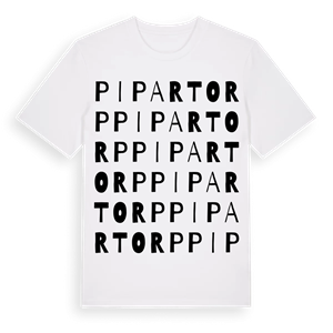 Pipartorp ordlek t-shirt – ekologisk bomull t-shirt från Pinshirt