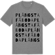 Mid Heather Gray t-shirt med Plångsta Fäboda ordlek t-shirt