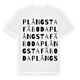 Plångsta Fäboda ordlek t-shirt