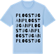 Blue Soul t-shirt med Plogstugan ordlek t-shirt