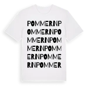 Pommern ordlek t-shirt – ekologisk bomull t-shirt från Pinshirt