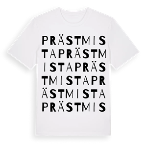 Prästmista ordlek t-shirt – ekologisk bomull t-shirt från Pinshirt