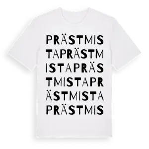 Prästmista ordlek t-shirt – ekologisk bomull t-shirt från Pinshirt