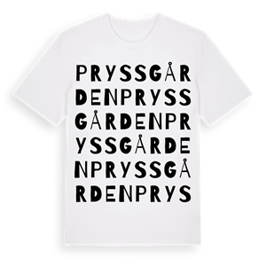 Pryssgården ordlek t-shirt – ekologisk bomull t-shirt från Pinshirt