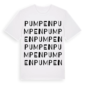 Pumpen ordlek t-shirt – ekologisk bomull t-shirt från Pinshirt