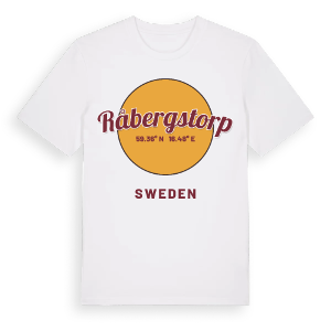 Råbergstorp cirkel t-shirt – ekologisk bomull t-shirt från Pinshirt