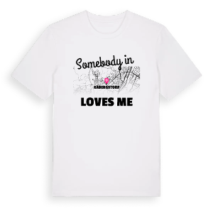 Någon i Råbergstorp älskar mig t-shirt – ekologisk bomull t-shirt från Pinshirt