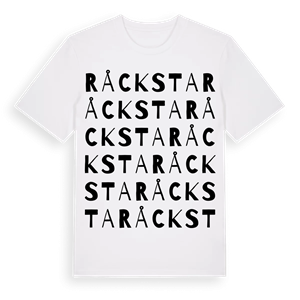 Råcksta ordlek t-shirt – ekologisk bomull t-shirt från Pinshirt