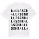 Rallåsen ordlek t-shirt
