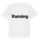 White t-shirt med Ramäng fetstil t-shirt
