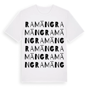 Ramäng ordlek t-shirt – ekologisk bomull t-shirt från Pinshirt