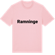 Pink Cotton t-shirt med Ramninge fetstil t-shirt