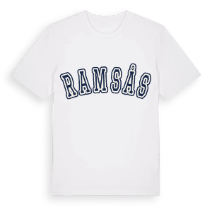 Ramsås college t-shirt – ekologisk bomull t-shirt från Pinshirt