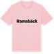Pink Cotton t-shirt med Ramsbäck fetstil t-shirt
