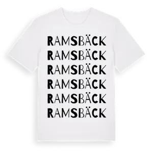 Ramsbäck ordlek t-shirt – ekologisk bomull t-shirt från Pinshirt