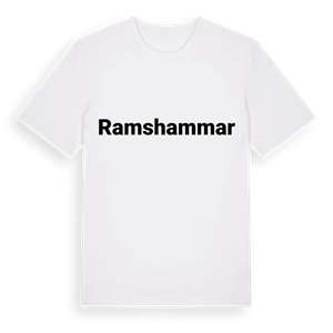 Ramshammar fetstil t-shirt – ekologisk bomull t-shirt från Pinshirt
