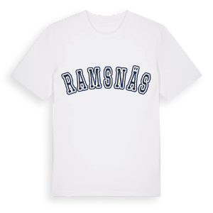 Ramsnäs college t-shirt – ekologisk bomull t-shirt från Pinshirt