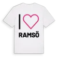 Jag älskar Ramsö t-shirt stort tryck