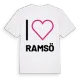 Jag älskar Ramsö t-shirt stort tryck
