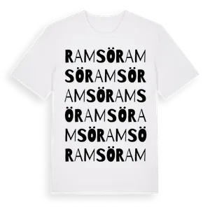 Ramsö ordlek t-shirt – ekologisk bomull t-shirt från Pinshirt