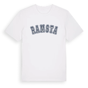 Ramsta college t-shirt – ekologisk bomull t-shirt från Pinshirt