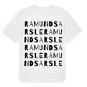 Ramunds arsle ordlek t-shirt – ekologisk bomull t-shirt från Pinshirt