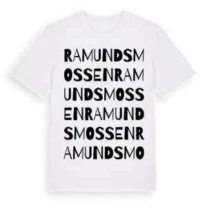 Ramundsmossen ordlek t-shirt – ekologisk bomull t-shirt från Pinshirt